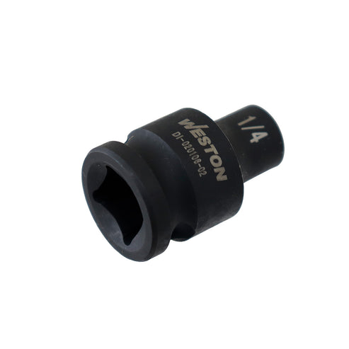 Dado De Impacto Corto Cuadro 3/8" 6 Puntas 1/4"