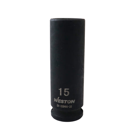 Dado De Impacto Largo Cuadro 3/8" 6 Puntas 15MM