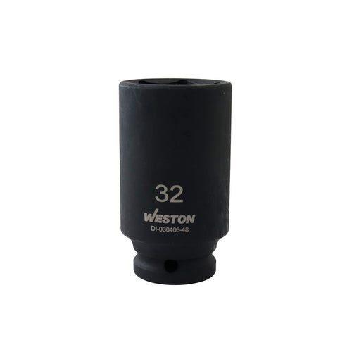 Dado De Impacto Largo Cuadro 1/2" 6 Puntas 32MM