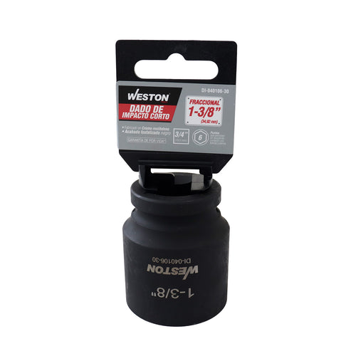 Dado De Impacto Corto Cuadro 3/4" 6 Puntas 1-3/8"