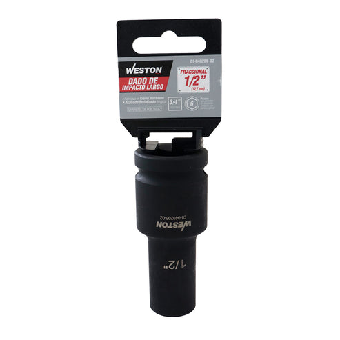 Dado De Impacto Largo Cuadro 3/4" 6 Puntas 1/2"