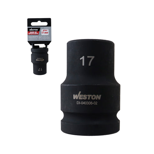 Dado De Impacto Corto Cuadro 3/4" 6 Puntas 17 MM