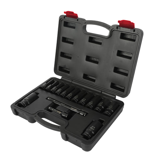 Jgo. De 15 Dados De Impacto Largos Cuadro 3/8" Fracc.