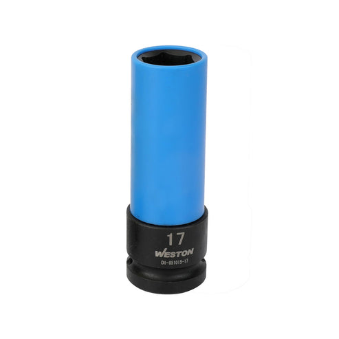 Dado De Impacto Largo Con Pp Cuadro 1/2" 6 Puntas 17MM