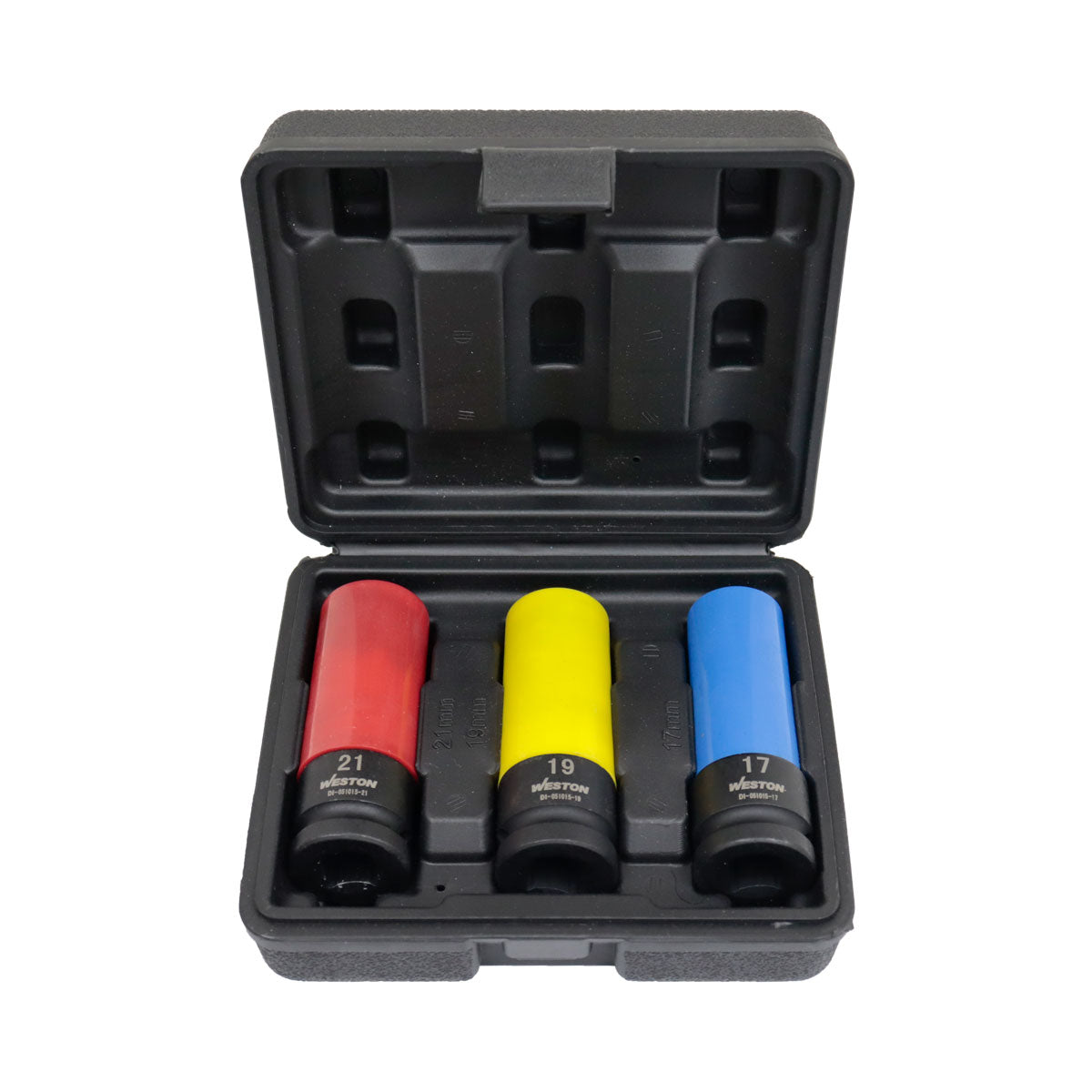 Jgo. De 3 Dados De Impacto Largos Cuadro 1/2" Metric.