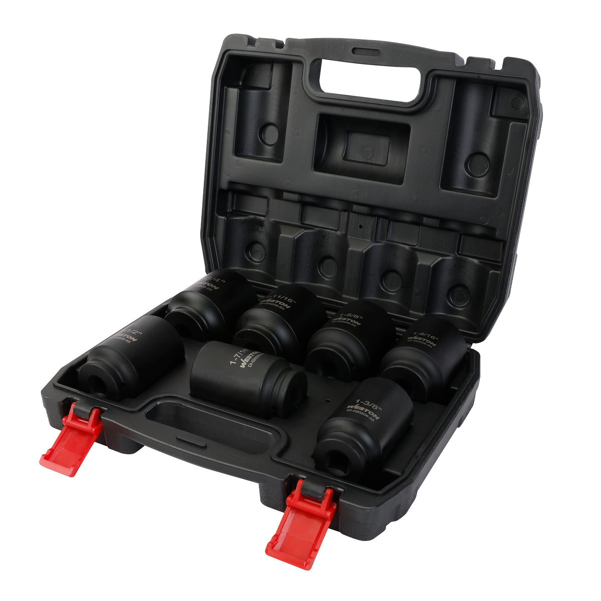 Jgo. De 7 Dados De Impacto Extra Largo Cuadro 1/2" Fracc.
