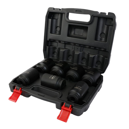 Jgo. De 7 Dados De Impacto Extra Largo Cuadro 1/2" Fracc.