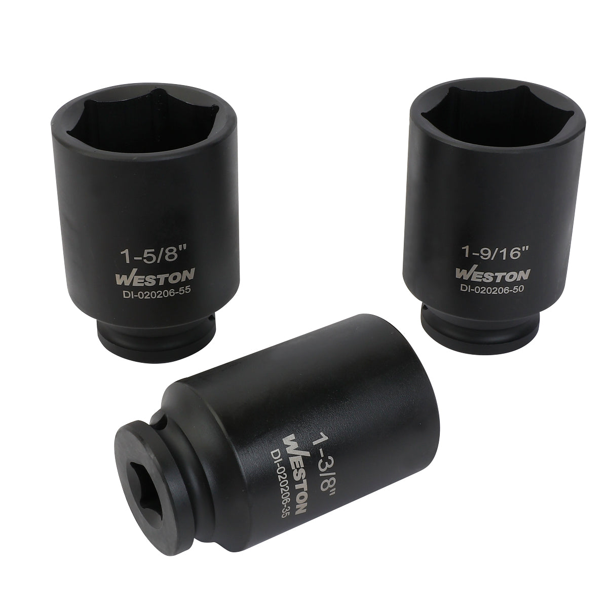 Jgo. De 7 Dados De Impacto Extra Largo Cuadro 1/2" Fracc.