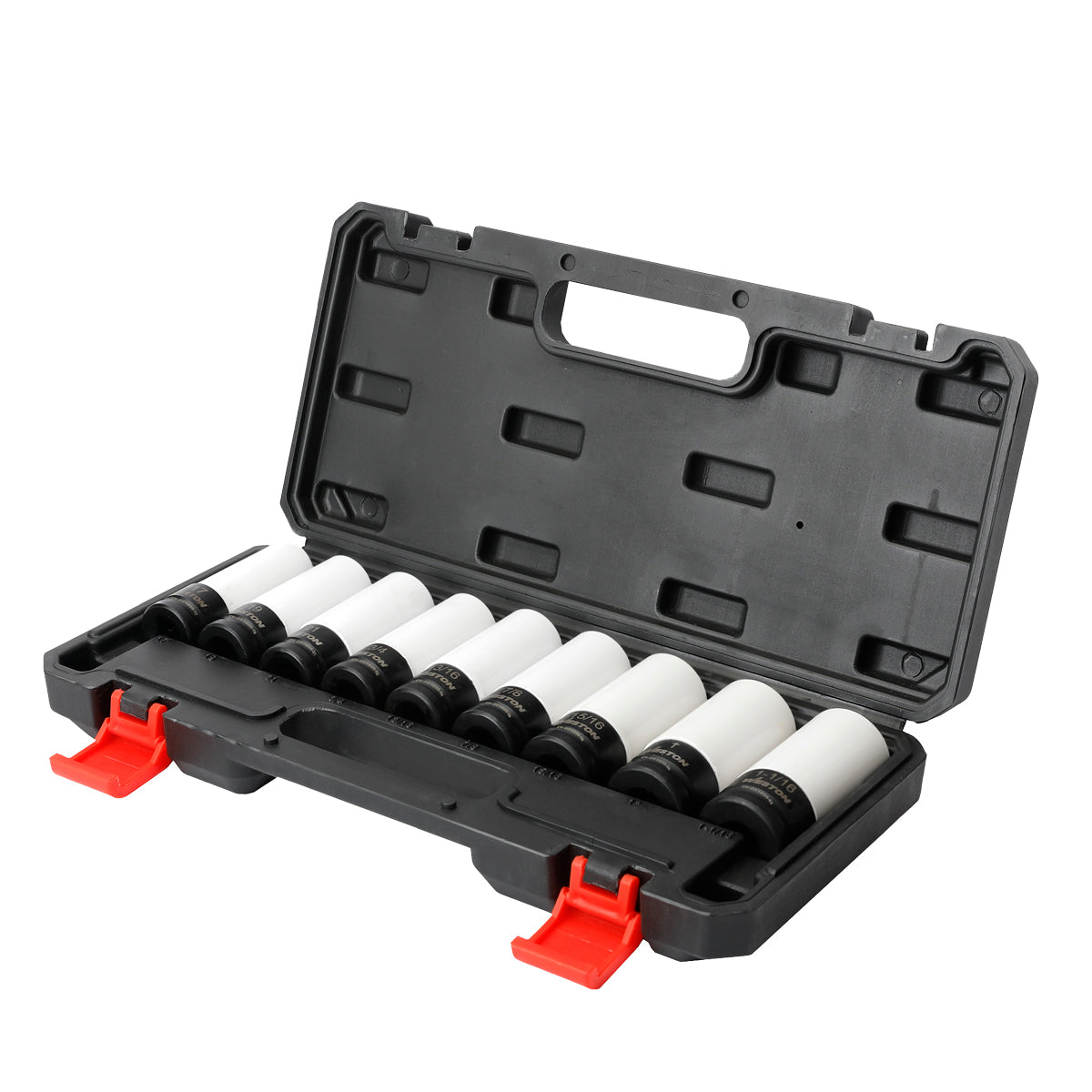 Jgo. De 9 Dados De Impacto Largos Cuadro 1/2" Fracc. Y Metric.