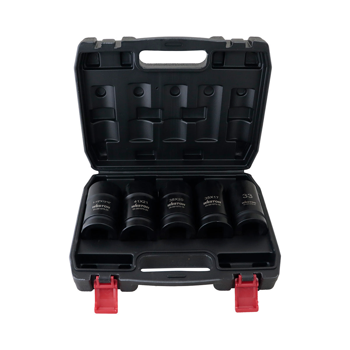 Jgo. De 5 Dados De Impacto Para Ruedas De Camion Cuadro 1" Fracc. Y Metric.