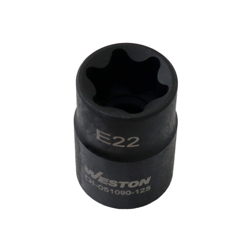 Dados De Impacto Cuadro 1/2" Con Punta Torx E22