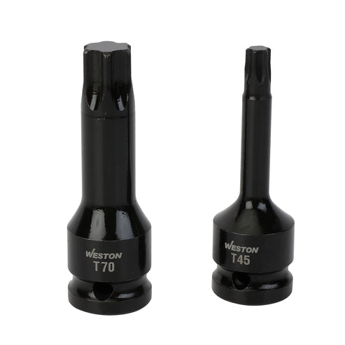 Jgo. De 8 Dados De Impacto Cuadro 1/2" Punta Torx