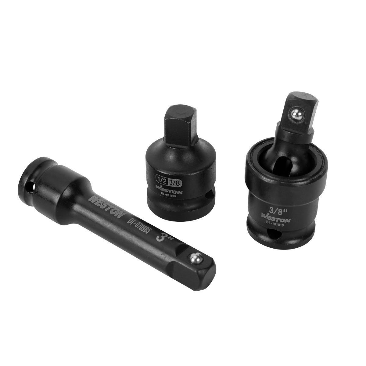Jgo. De 8 Accesorios Para Dados De Impacto Cuadro 3/8" Y 1/2"