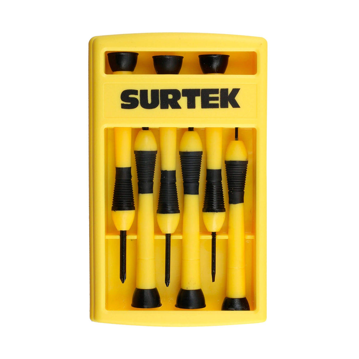 Juego De Destornilladores De Precisión Para Joyero Combinados, 6 Piezas En Caja Plástica, Surtek DJY01