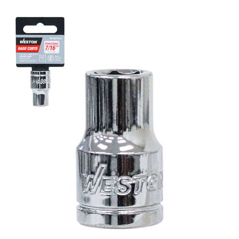 Dado Corto Cuadro 1/2" 6 Puntas 7/16" | DM-030106-04
