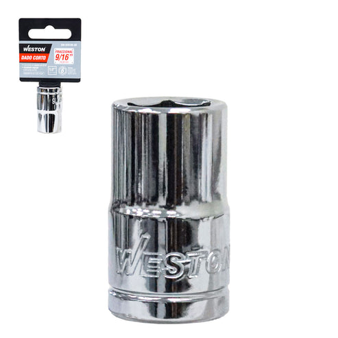 Dado Corto Cuadro 1/2" 6 Puntas 9/16" | DM-030106-08
