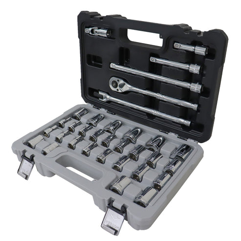 D/33 DADOS CUADRO 1/2" FRACC. Y METRIC. P/MECANICO DM-053005
