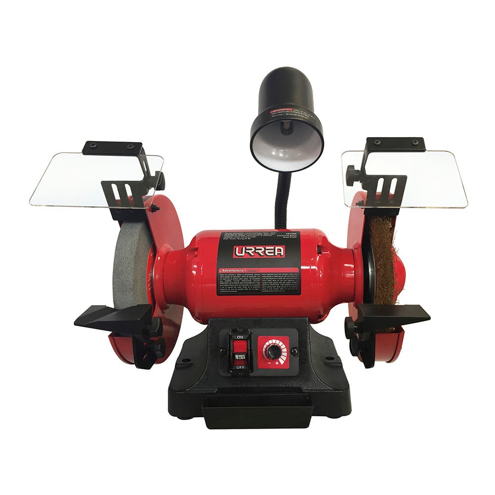 Esmeril De Banco Con Base De Acero 8 3/4 HP 570 W 120 V, 3400 RPM, Urrea EB1008