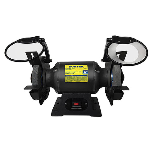 Esmeril De Banco Motor Silencioso De Inducción 6 3/4 HP 550 W 120 V, 3450 RPM, Surtek EB706