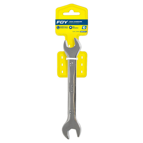 Llave Española Pulido Espejo Métrica, 10 x 11 mm, Foy EM1011
