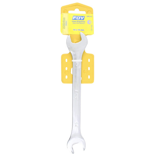 Llave Española Pulido Espejo Métrica, 14 x 15 mm, Foy EM1415