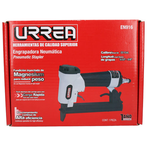 Engrapadora Neumática Calibre 22, Corona 3/8, Urrea EN916