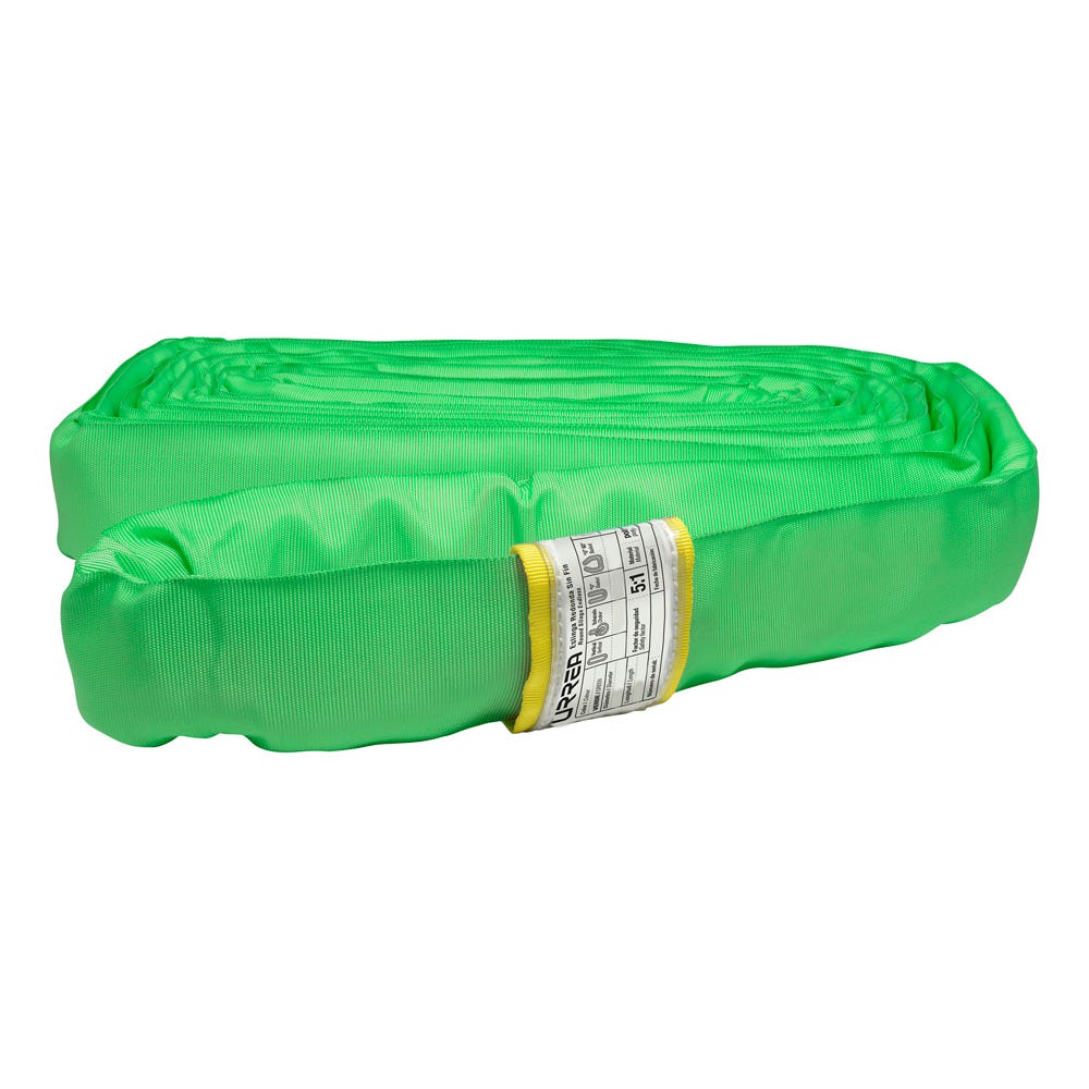 Eslinga De Poliéster Redonda Sin Fin Verde 3 m, 2 Ton, Urrea ER23