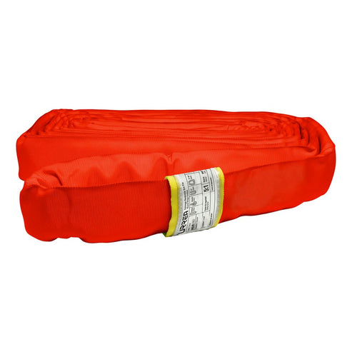 Eslinga De Poliéster Redonda Sin Fin Roja 4 m, 6 Ton, Urrea ER64