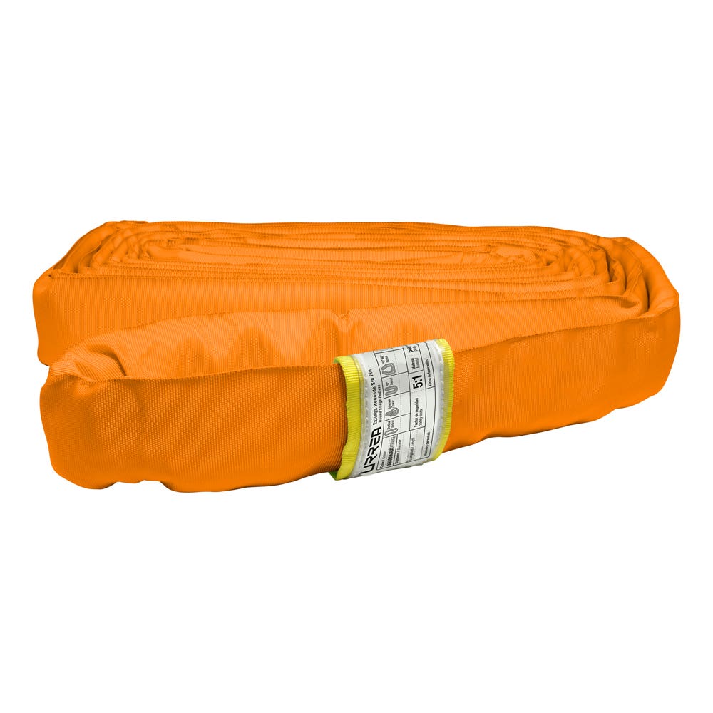 Eslinga De Poliéster Redonda Sin Fin Naranja 6 m, 7 Ton, Urrea ER76