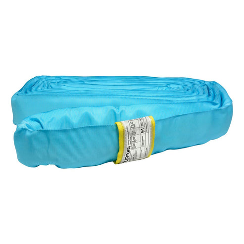 Eslinga De Poliéster Redonda Sin Fin Azul 7 m, 9 Ton, Urrea ER97