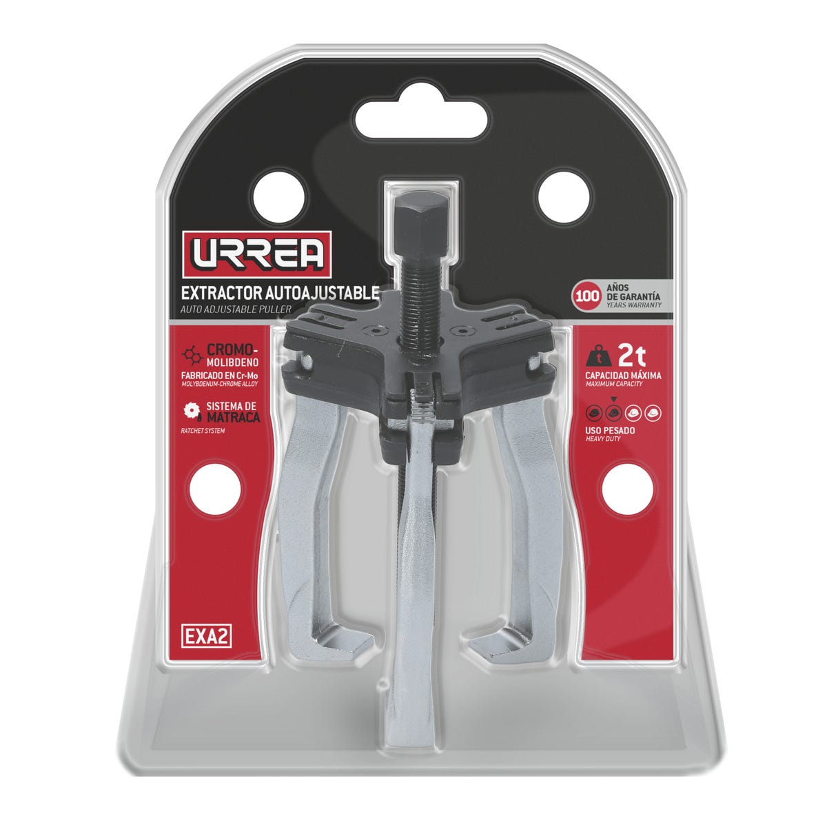 Extractor Autoajustable 2 O 3 Quijadas Tipo C 2 Ton, Urrea EXA2