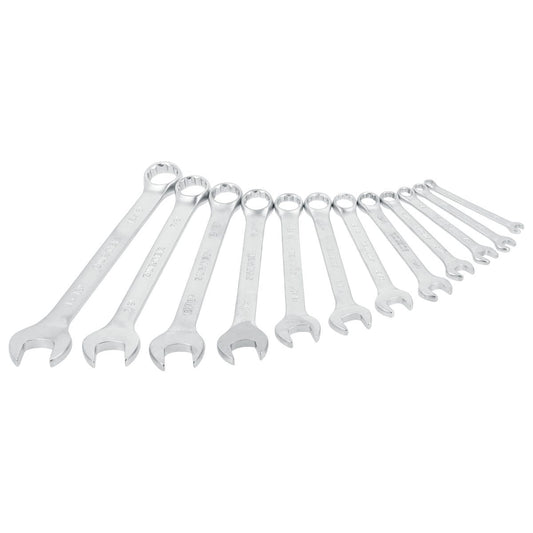 Juego De Llaves Combinadas Satinadas En Pulgadas, 12 Puntas, Surtek F12SR