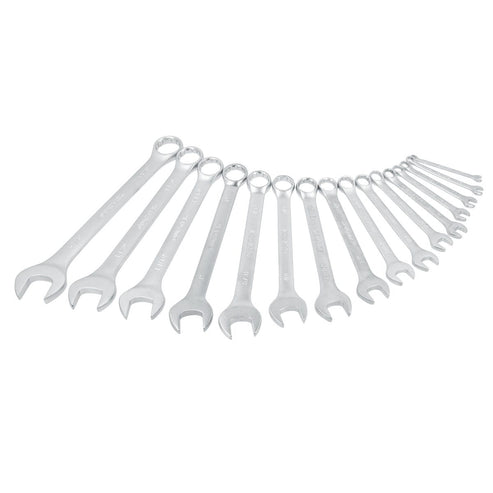 Juego De Llaves Combinadas Satinadas En Pulgadas, 12 Puntas, Surtek F16SE
