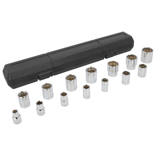 Juego De Dados Cuadro De 1/2, 12 Puntas, Surtek F5800AM