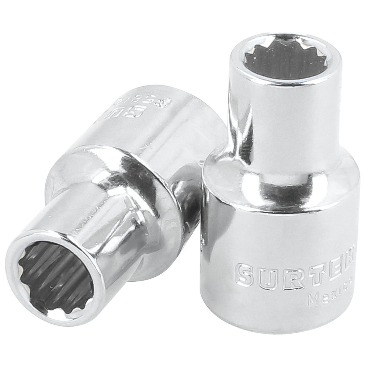 Dado Cuadro De 1/2, 12 Puntas, Métrico, 13 Surtek F5813M