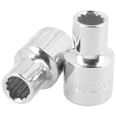 Dado Cuadro De 1/2, 12 Puntas, Métrico, 14 Surtek F5814M