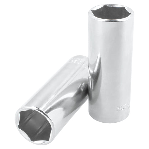 Dado Largo Cuadro De 1/2, 6 Puntas, Métrico, 15 Surtek F5815HLM