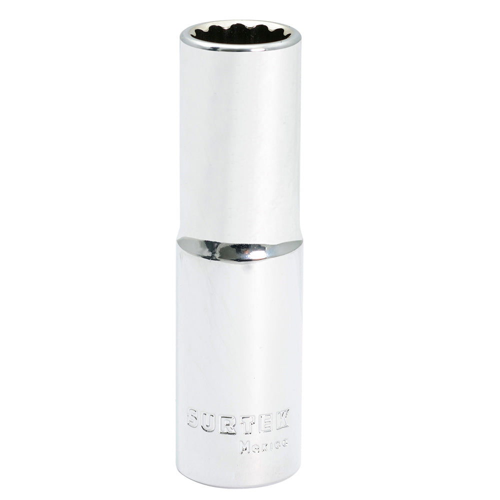 Dado Largo Cuadro De 1/2, 12 Puntas, En Pulgadas, Surtek F5816L