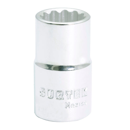 Dado Cuadro De 1/2, 12 Puntas, En Pulgadas, Surtek F5818
