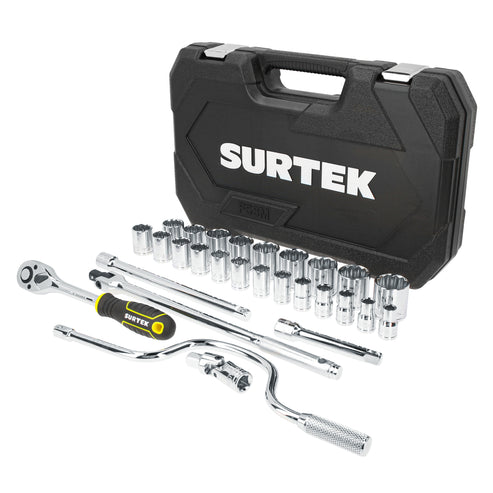 Juego De Dados Y Accesorios Cuadro De 1/2 Surtek F58M