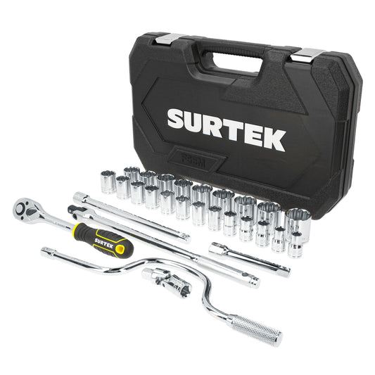 Juego De Dados Y Accesorios Cuadro De 1/2 Surtek F58M