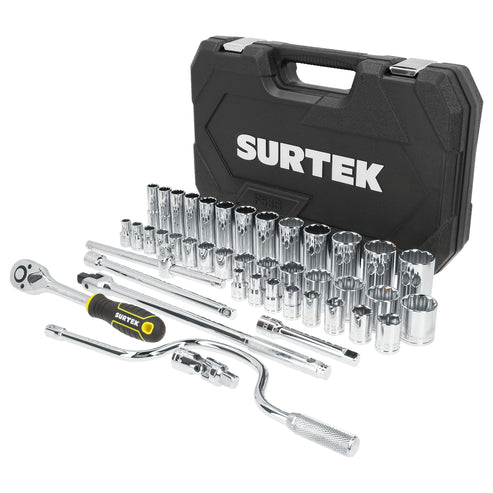 Juego De Dados Y Accesorios Cuadro De 1/2 En Surtek F58S