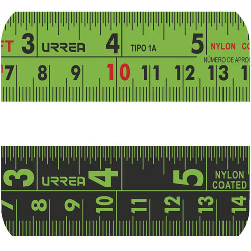 Flexómetro Anti-Impacto De Alta Visibilidad, 3 m x 27 mm, Urrea FLXAV3