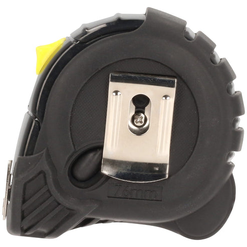 Flexómetro Con Carcasa Anti-Impacto Cinta Color Negro, 5 m x 25 mm, Surtek FMA5