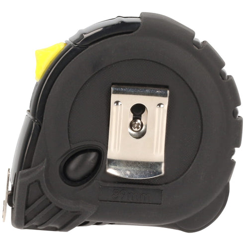 Flexómetro Con Carcasa Anti-Impacto Cinta Color Negro, 8 m x 25 mm, Surtek FMA8