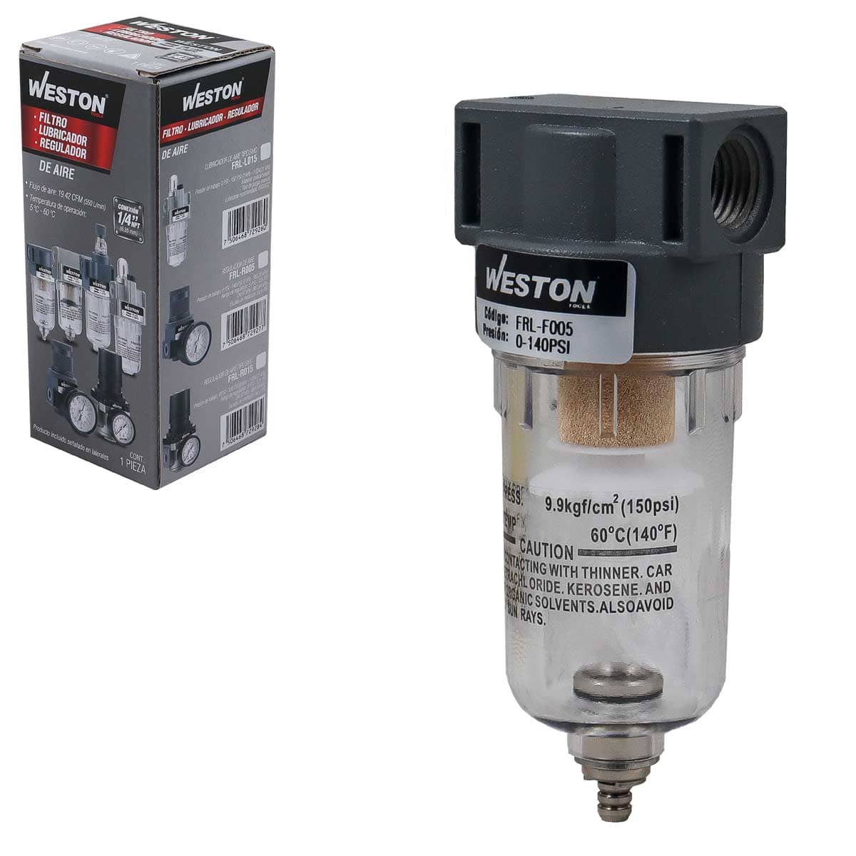 Filtro De Aire 1/4" NPT | FRL-F005