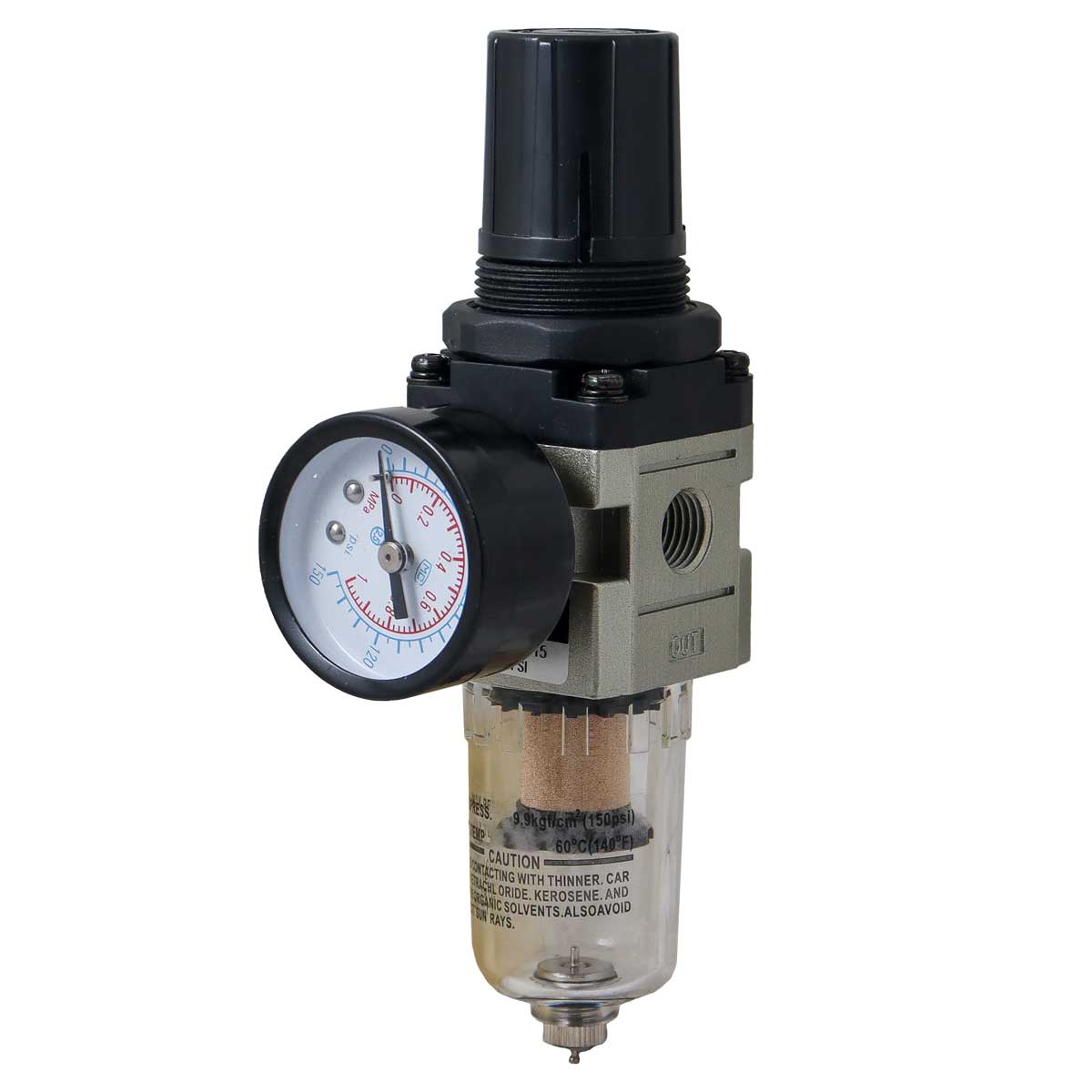 Filtro Regulador De Aire Tipo SMC 1/4" NPT | FRL-FR015