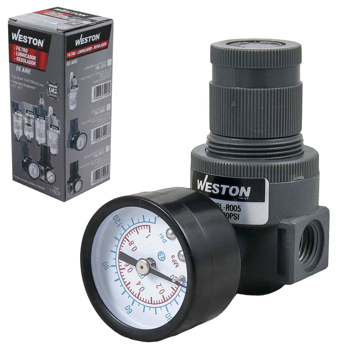 Regulador De Aire 1/4" NPT | FRL-R005