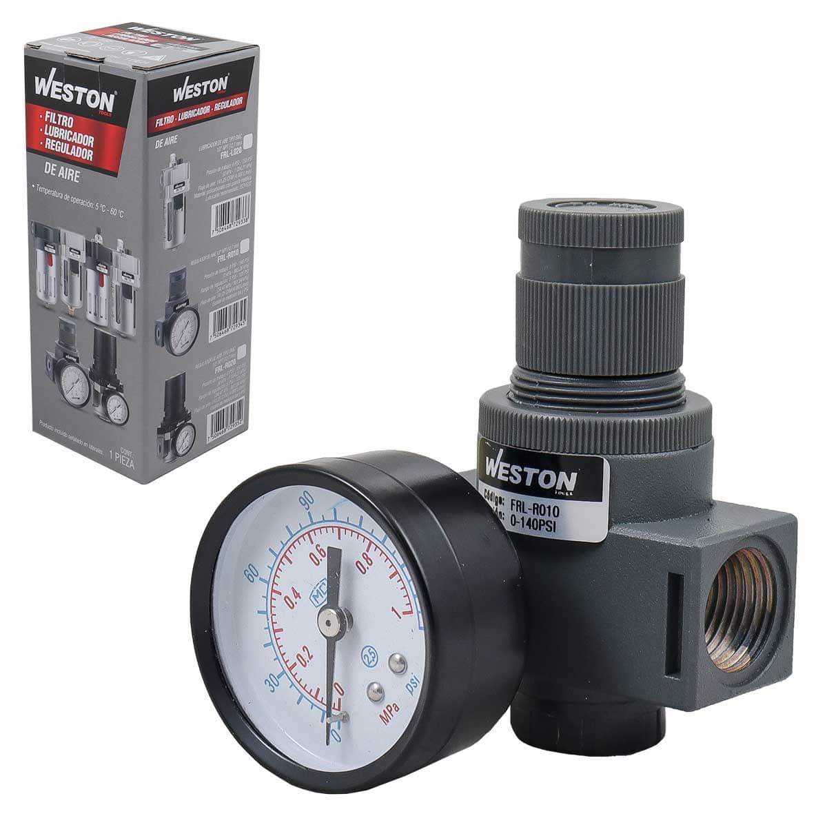 Regulador De Aire 1/2" NPT | FRL-R010