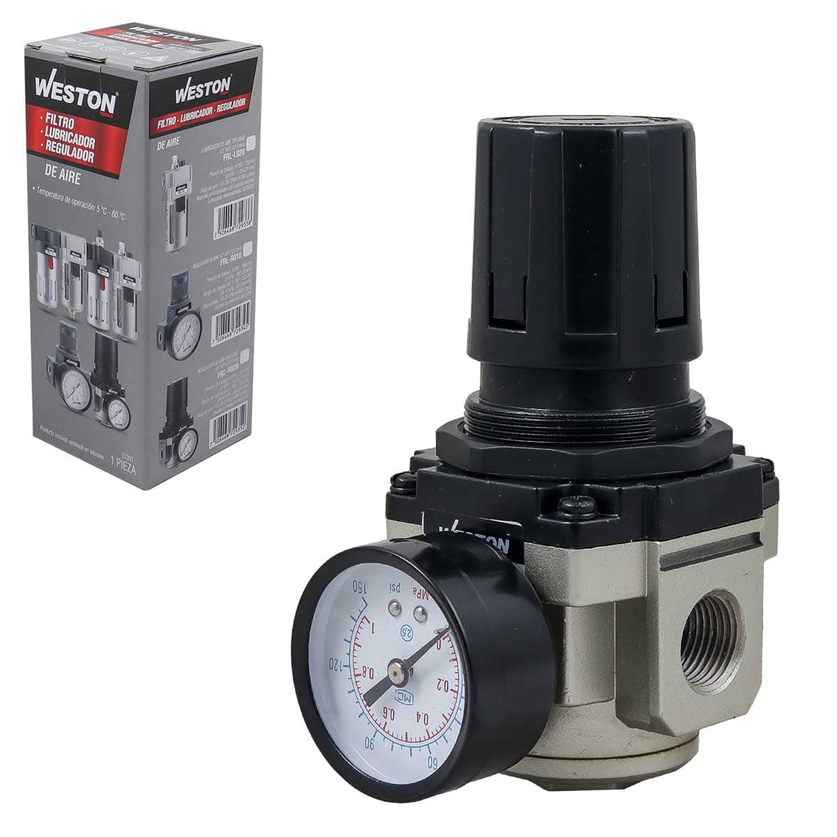Regulador De Aire Tipo SMC 1/2" NPT | FRL-R020
